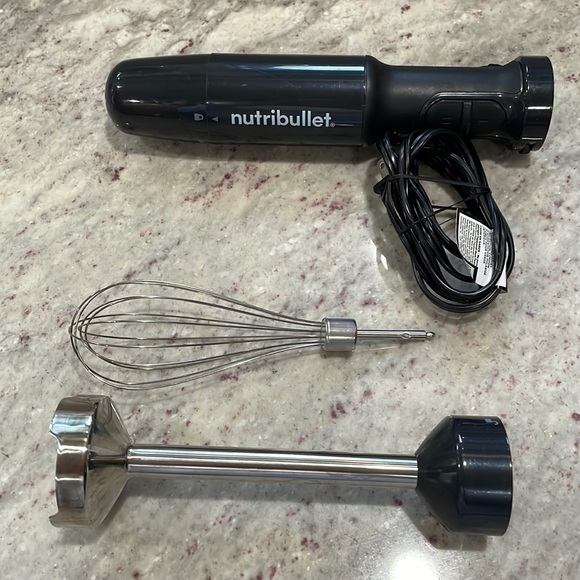 NUTRIBULLET Kitchen Nutribullet Immersion Hand Blender Mixer Used